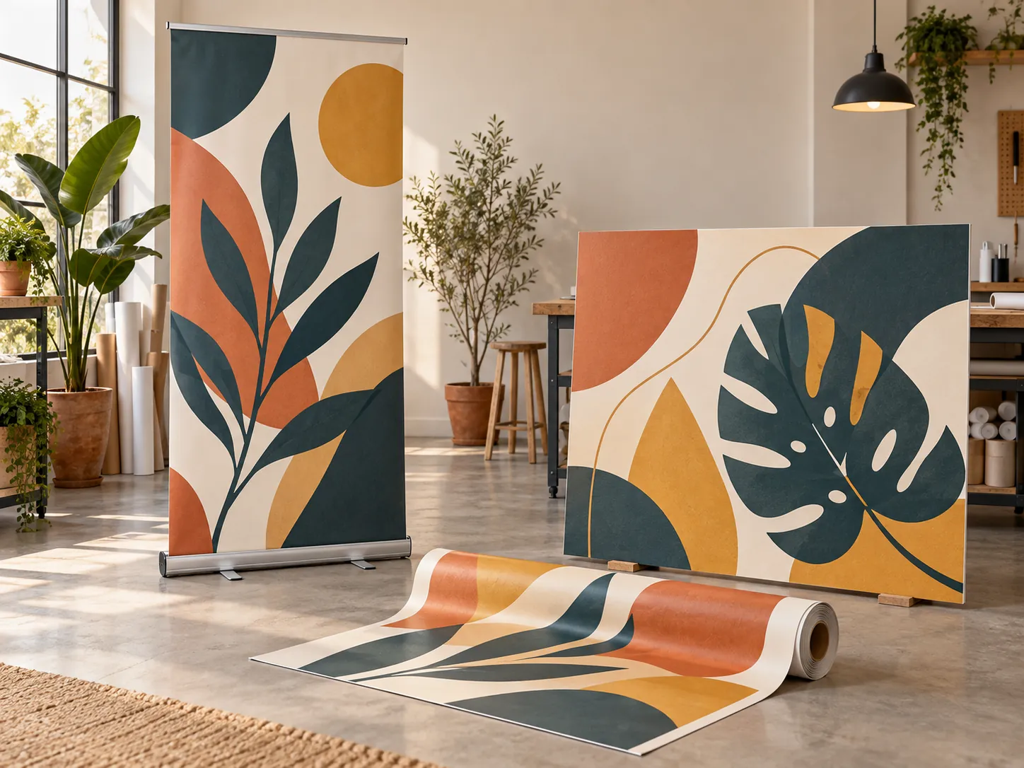 Cartelería comercial impresa para locales, promociones y comunicación visual